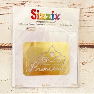SIZZIX Princess Crown Embossing Folder